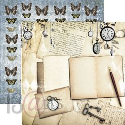 Набор 30х30 см "Back in time", 9 листов (13Arts)