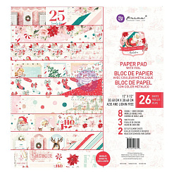 Набор бумаги 30х30 см с фольгированием "Candy cane lane", 26 листов (Prima Marketing)