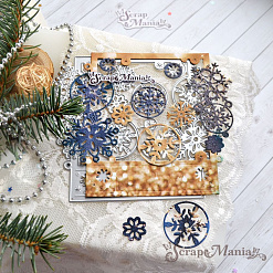 Нож "Снежная рамка", 11х12,5 см (ScrapMania)