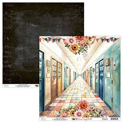 Набор бумаги 30х30 см "School days", 12 листов (Mintay)