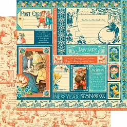 Набор бумаги 20х20 см "Children's Hour", 24 листа (Graphic 45)