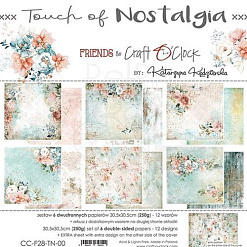 Набор бумаги 30х30 см "Touch of nostalgia", 6 листов (CraftO'Clock)