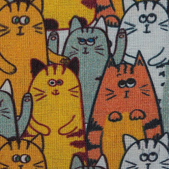 Отрез ткани 48х50 см "Кошачья история. Коты" (Артмикс)