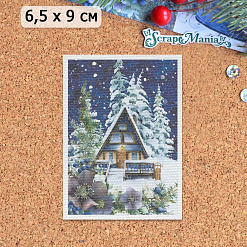 Тканевая карточка "Дачный Новый Год. Зимняя ночь" (ScrapMania)