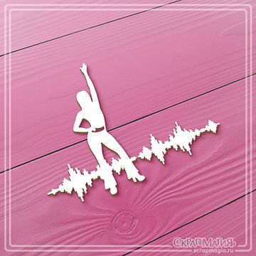 Чипборд "В ритме диско", 2 шт (СкрапМагия)