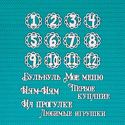 Набор украшений из чипборда "Детские надписи" (CraftStory)