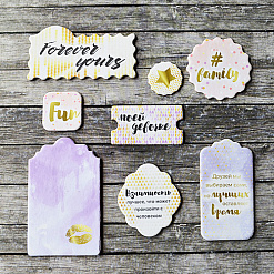 Набор вырубок из картона "Pretty violet. Поцелуй" (Fleur-design)
