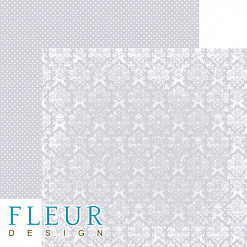 Бумага "Шебби Шик Базовая 2.0. Светлый черничный" (Fleur-design)