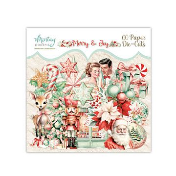 Набор вырубок "Merry & Joy", 60 шт (Mintay)