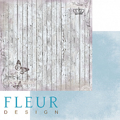 Бумага "Цветы прованса. Старый забор" (Fleur-design)