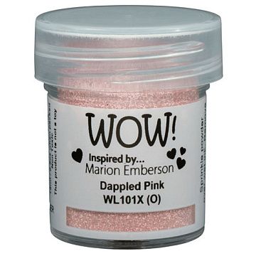 Пудра для эмбоссинга непрозрачная "Dappled Pink. Пятнистый розовый" (WOW)