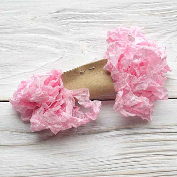 Шебби лента "Розовый тюльпан", ширина 1,5 см, длина 5 м (Craft)