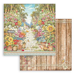 Набор бумаги 30х30 см "Sunflower art", 10 листов (Stamperia)