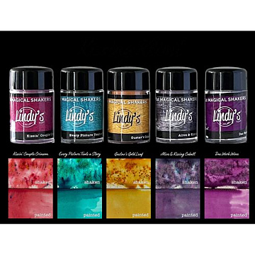 Набор сухих красок меловые "Kissing Klimt flat Shaker", 5 шт (Lindy's)