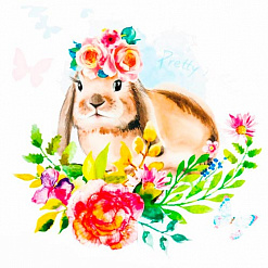 Термонаклейка "Pretty rabbit" (АртУзор)