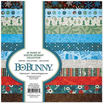 Набор бумаги 15х15 см "Winter Getaway", 36 листов (BoBunny)