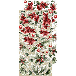 Набор бумаги 30х15 см "Christmas treasure. Для вырезания. Цветы", 12 листов (CraftO'clock)