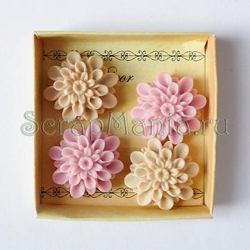 Набор украшений "Маргаритки", розовые (Kodomo no kao)