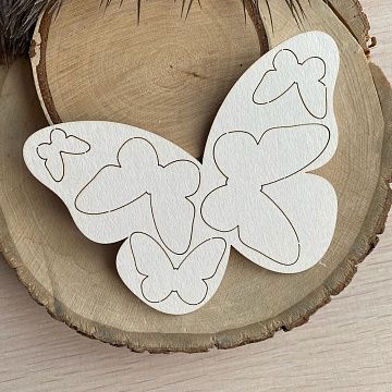 Заготовка для тиснения "Бабочки", 9,5х12,5 см (Scrapmama)