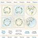 Набор бумаги 30х30 см "Celebrations Blue 2", 6 листов (ScrapAndMe)