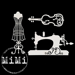 Набор украшений из чипборда "Винтаж. Музыка" (MiMi Design)