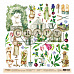 Бумага 30х30 см "Мой сад. Картинки" (CraftPaper)