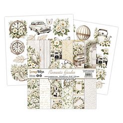 Набор бумаги 20х20 см "Romantic garden", 12 листов (ScrapBoys)