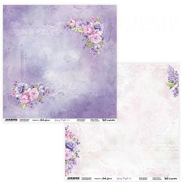 Бумага 30х30 "Spring Purple 05/06" (ScrapAndMe)
