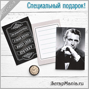 Набор карточек и фишка "Ретро. Эксклюзив" (ScrapMania)