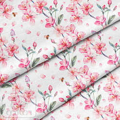 Отрез ткани 39х50 см "Сакура" (Cotton)