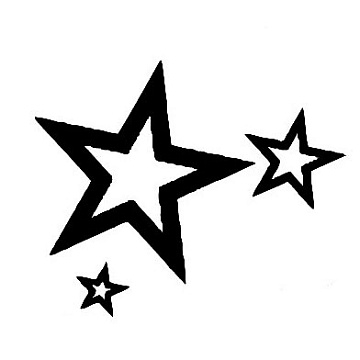 Штамп "Звезда 7", 2х1,7 см (Студия "Елена")