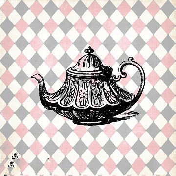 Штамп "Алиса. Чайник", 6х4 см (Креатив)