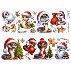 Лист с картинками 10х30 см "Змейки бежевые" (ScrapMania)