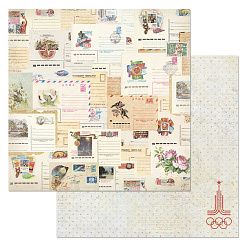 Набор бумаги 30,5х30,5 см "СССР", 12 листов (ScrapMania)