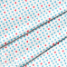 Отрез ткани 79х50 см "Сердечки голубые" (Cotton)
