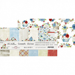 Набор бумаги 30х30 см "Home… Sweet home", 6 листов (CraftO'clock)