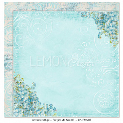 Набор бумаги 15х15 см "Forget me not", 36 листов (Lemon Craft)