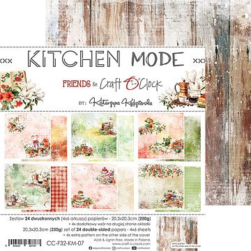 Набор бумаги 20х20 см "Kitchen mode", 24 листа (CraftO'clock)