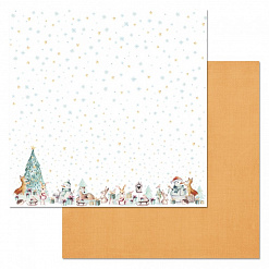 Набор бумаги 30,5х30,5 см "Этника новогодняя", 12 листов (ScrapMania)