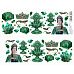 Лист с картинками 10х30 см "Малахитовый цветок. Сокровища" (ScrapMania)