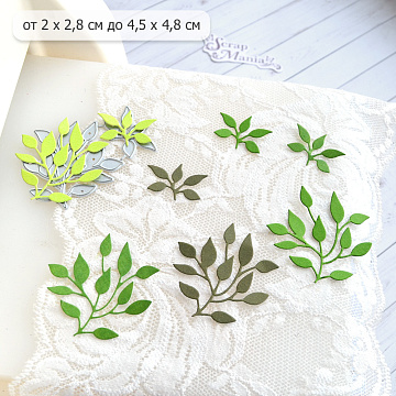 Нож "Веточки куста", 4,5х4,8 см (ScrapMania)