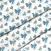 Отрез ткани 39х50 см "Голубые бабочки" (Cotton)