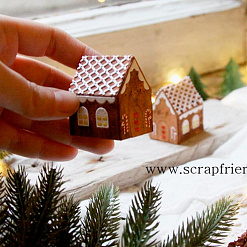 Нож "Пряничный домик", 3х4,5 см (Scrapfriend)