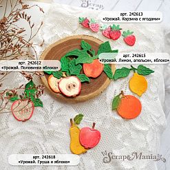 Нож "Урожай. Половина яблока", 2,7х3,4 см (ScrapMania)