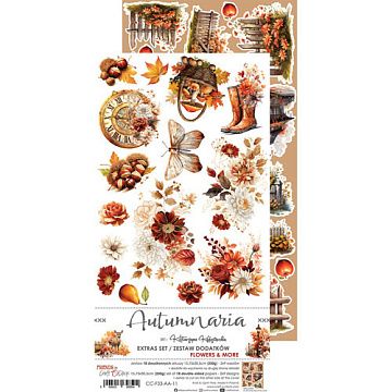 Набор бумаги 30х15 см "Autumnaria. Flowers", 18 листов (CraftO'clock)