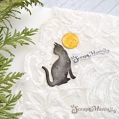 Нож "Звездная незнакомка. Лунный кот", 3,6х5 см (ScrapMania)