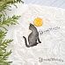 Нож "Звездная незнакомка. Лунный кот", 3,6х5 см (ScrapMania)