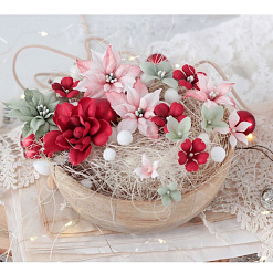 Набор цветов "Сладкое Рождество", 15 шт (Me Flowers)