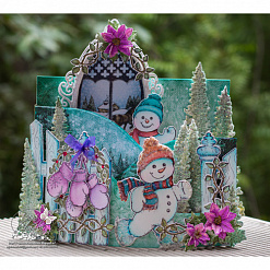 Набор бумаги 30х30 см "Snow kissed", 24 листа (Heartfelt Creations)
