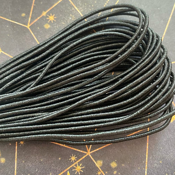 Шнур-резинка "Черная", толщина 1 мм, длина 10 м (Magic Hobby)